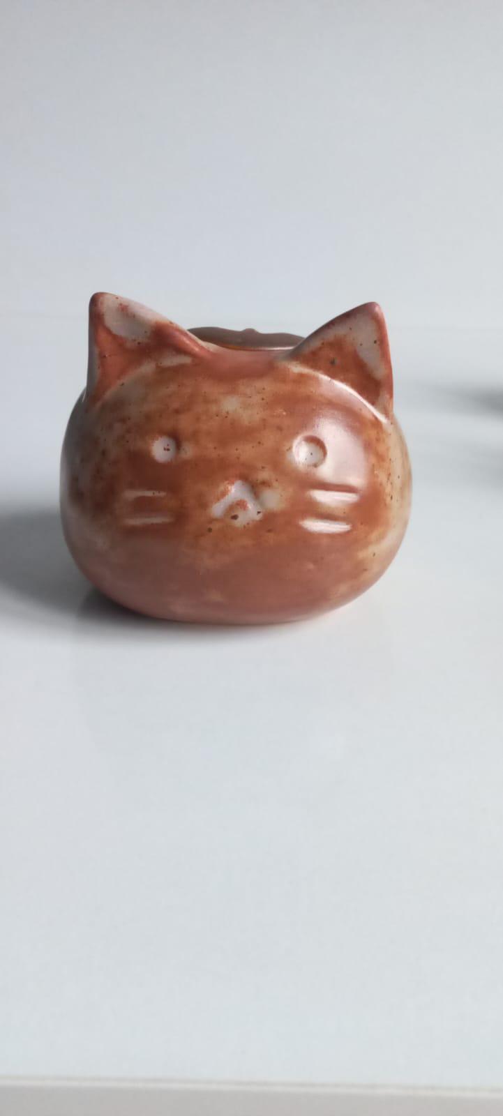 Rustic Golden Brown Mini Pet Urn | Ceramic Keepsake Memorial