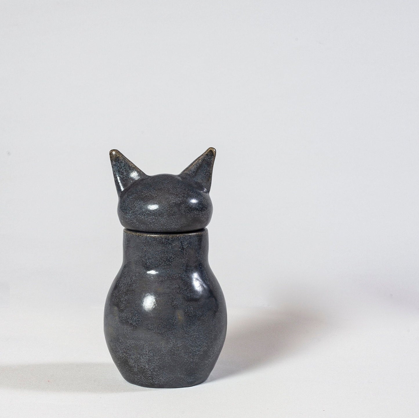 Handcrafted Ceramic Cat Cremation Urn - Indoor/Outdoor Pet Memorial