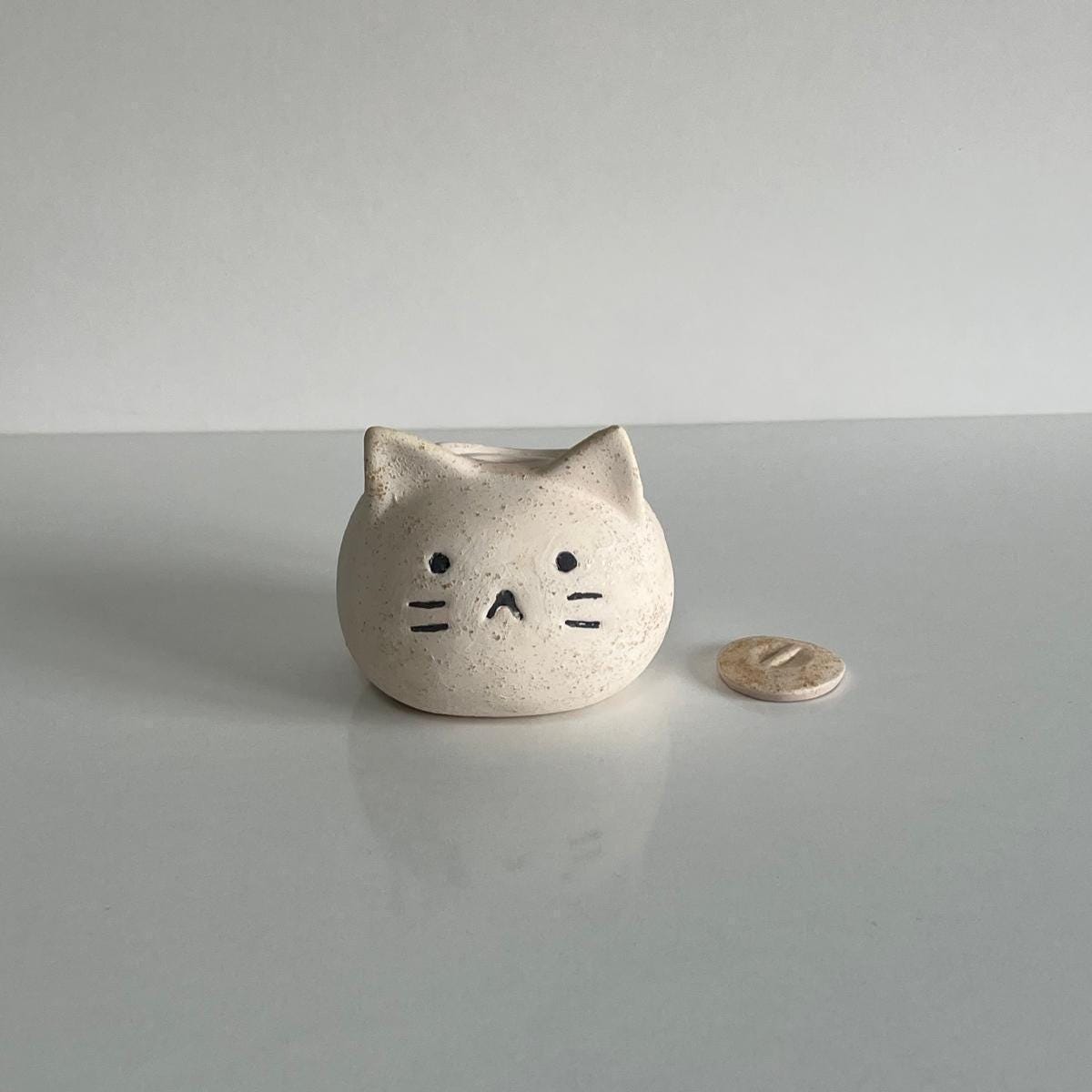 White Cat Cremation Urn – Handmade Ceramic Pet Urn | Cat Memorial | Cat Urn Vase | Rainbow Bridge Memorial Safe Shipping Guarantee !