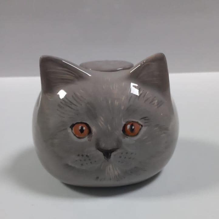 Hand Painted Custom Cat Urn, Keepsake Urn, Personalized Cat Memorial Gift | Rainbow Bridge | Safe Shipping Guarantee !!!