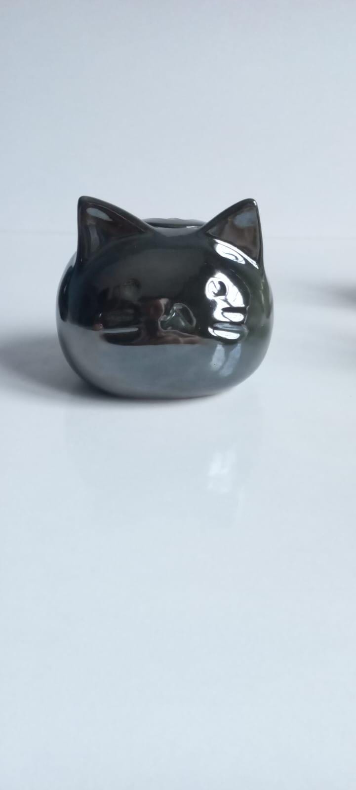 Metalic Green Mini Urn for Cat Ashes | Ceramic Pet Urn | Memorial Keepsake | Katzenurne | Urna Para Gato | Urna Gatto | Katten Urn | Katteur