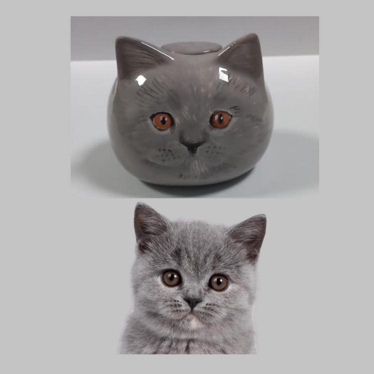 Hand Painted Custom Cat Urn, Keepsake Urn, Personalized Cat Memorial Gift | Rainbow Bridge | Safe Shipping Guarantee !!!