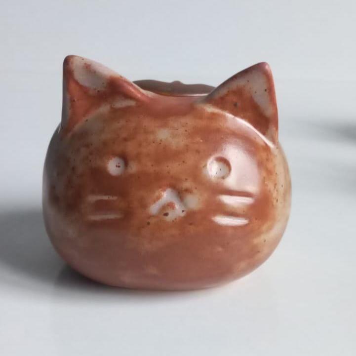 Rustic Golden Brown Mini Pet Urn | Ceramic Keepsake Memorial