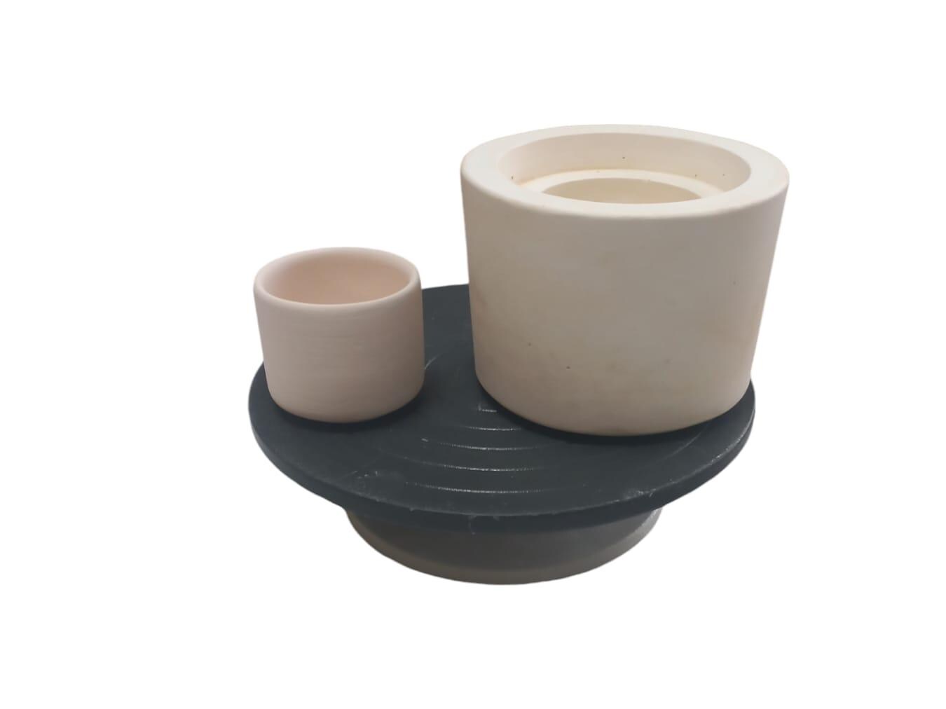 Plaster Caffeine Shot Cup Mold: Ceramic Casting Mold (FB2019)