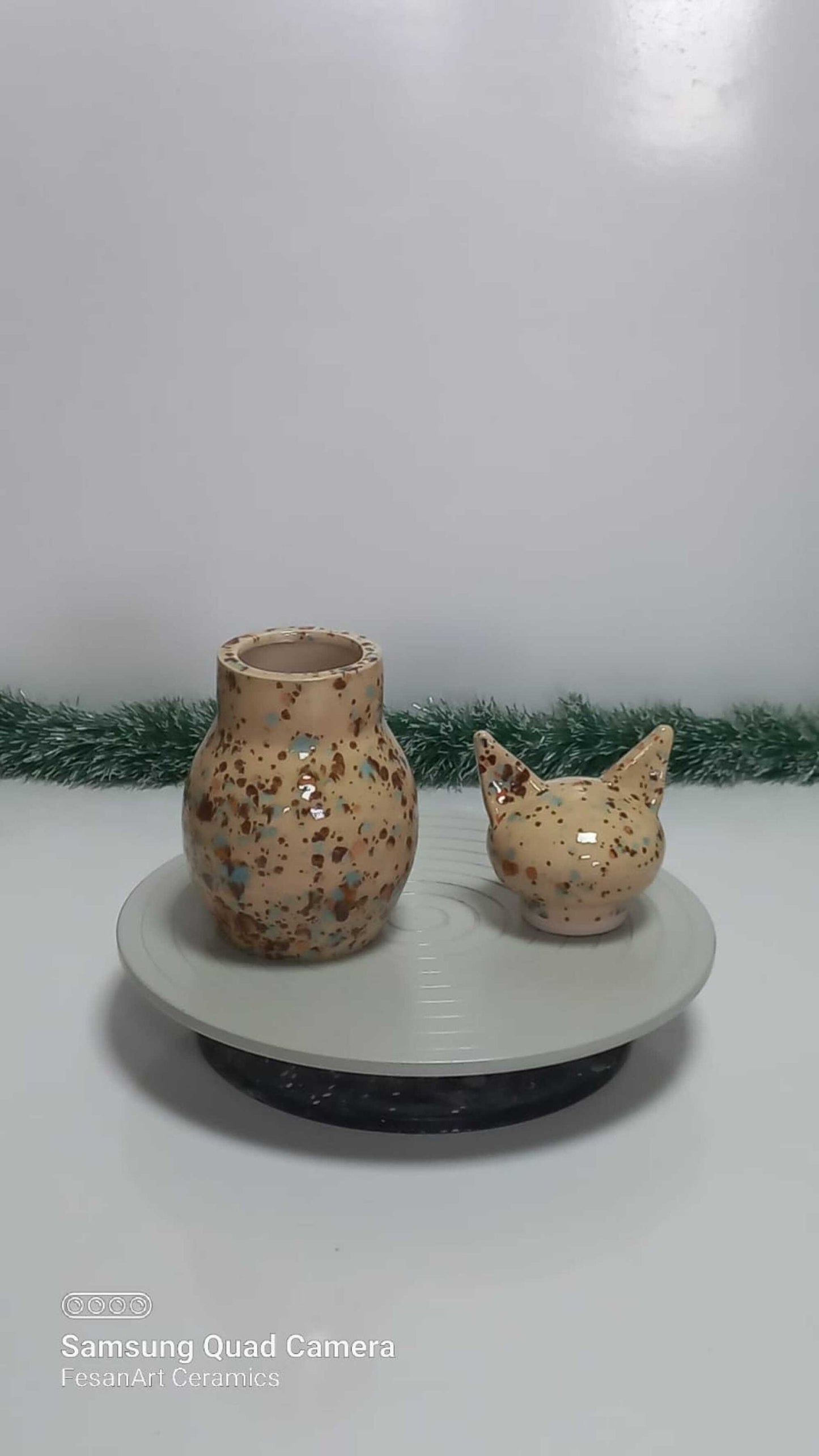 Hand-Crafted Ceramic Cat Urn: Pet Memorial Ash Keepsake