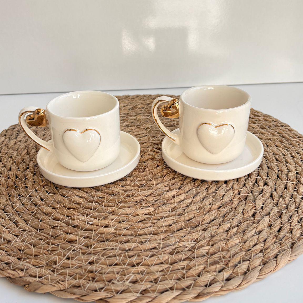 Handmade 24K Gold Turkish Coffee Cup Set | Luxury Ceramic Espresso & Saucer Gift | Artisanal Coffee Lovers’ | Delight  Tazza Turca Oro 24k