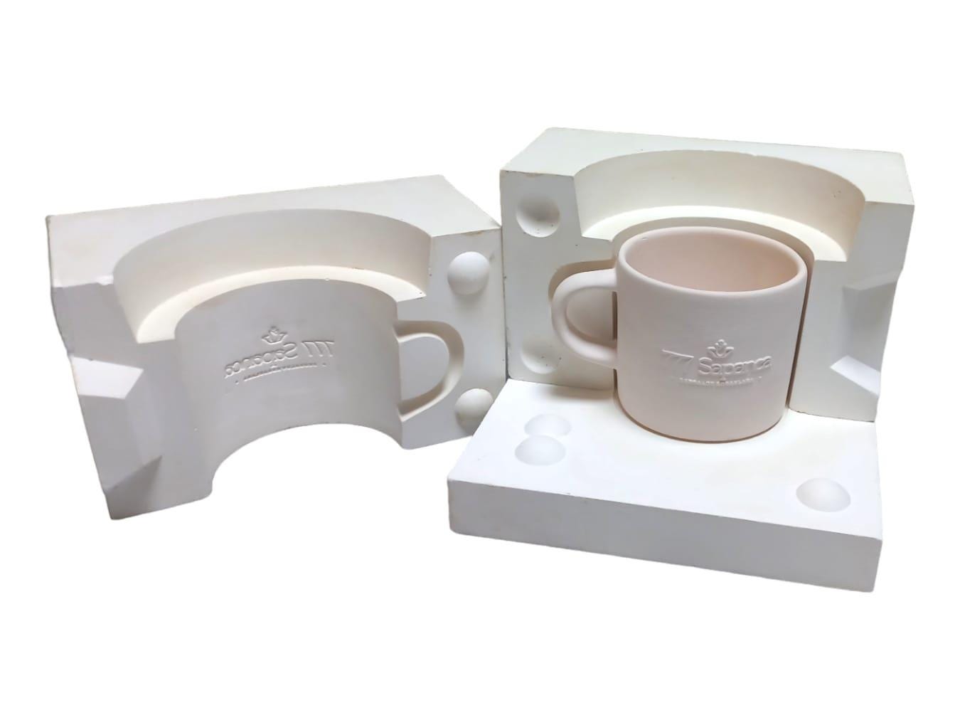 Customizable Mug Plaster Mold: Ceramic Casting Mold