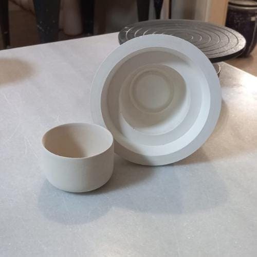 Sugar Bowl Plaster Mold: Ceramic Casting, Coffee Cup Mold (FB0402)