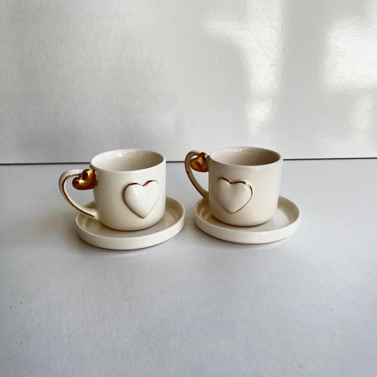 Handmade 24K Gold Turkish Coffee Cup Set | Luxury Ceramic Espresso & Saucer Gift | Artisanal Coffee Lovers’ | Delight  Tazza Turca Oro 24k